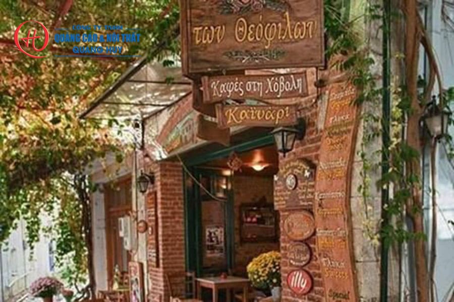 Thi công bảng hiệu quán cafe Bình Dương chuyên nghiệp 23 Bảng hiệu coffe gỗ