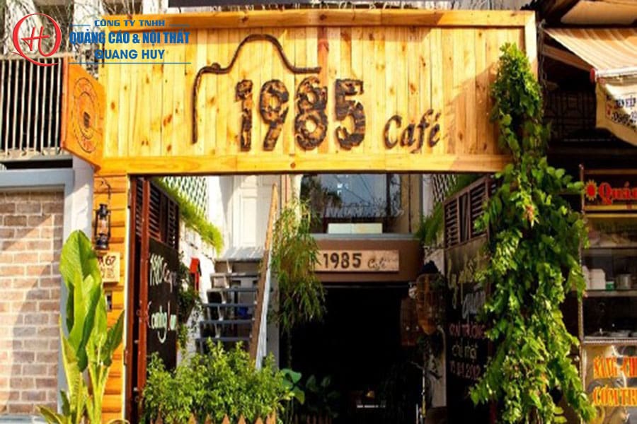 Thi công bảng hiệu quán cafe Bình Dương chuyên nghiệp 22 Bảng hiệu coffe gỗ