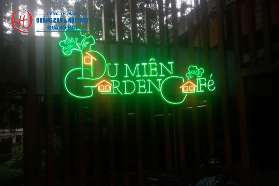 Thi công bảng hiệu quán cafe Bình Dương chuyên nghiệp 19 Bảng hiệu cafe đèn led