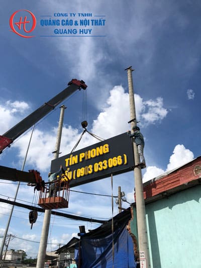 Thi công bảng hiệu Alu chữ nổi Mica cho Trạm dừng chân Bình An - Thủ Đức 24 thi cong bang hieu alu chu noi mica tram dung chan binh an 5