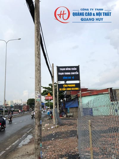 Thi công bảng hiệu Alu chữ nổi Mica cho Trạm dừng chân Bình An - Thủ Đức 26 thi cong bang hieu alu chu noi mica tram dung chan binh an 7