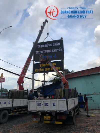 Thi công bảng hiệu Alu chữ nổi Mica cho Trạm dừng chân Bình An - Thủ Đức 27 thi cong bang hieu alu chu noi mica tram dung chan binh an 8